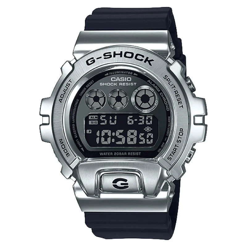 Casio G-Shock Standard Digital Metal-Covered Bezel Black Resin Band Watch GM6900-1D GM-6900-1D GM-6900-1