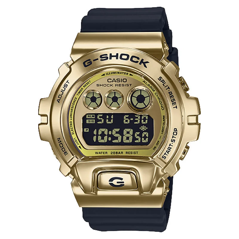 Casio G-Shock Standard Digital Metal-Covered Bezel Black Resin Band Watch GM6900G-9D GM-6900G-9D GM-6900G-9