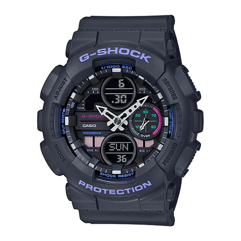 Casio G-Shock S Series GMA-S140 Lineup Grey Resin Band Watch GMAS140-8A GMA-S140-8A