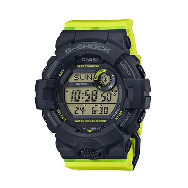 Casio G-Shock G-Squad for Ladies' GBA-800 Lineup Yellow Resin Band Watch GMDB800SC-1B GMD-B800SC-1B