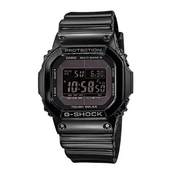 Casio G-Shock Digital Tough Solar MULTIBAND6 Black Resin Band Watch GWM5610BB-1E GW-M5610BB-1E