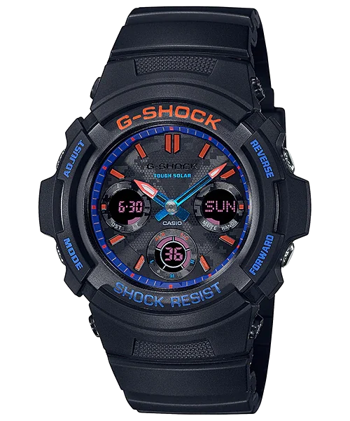 Casio G-Shock City Camouflage Series AWR-M100 Lineup Black Resin Band Watch AWRM100SCT-1A AWR-M100SCT-1A