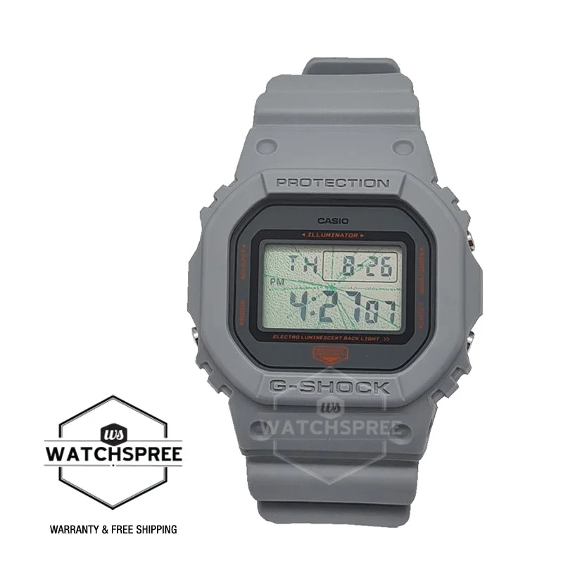 Casio G-Shock DW-5600 Lineup Music Night Tokyo Series Grey Resin Band Watch DW5600MNT-8D DW-5600MNT-8D DW-5600MNT-8