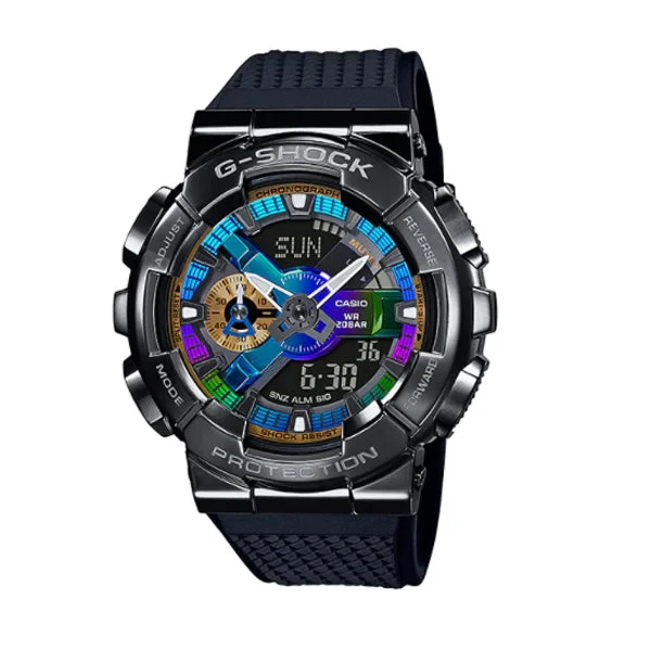 Casio G-Shock GM-110 Lineup Black Resin Band Watch GM110B-1A GM-110B-1A