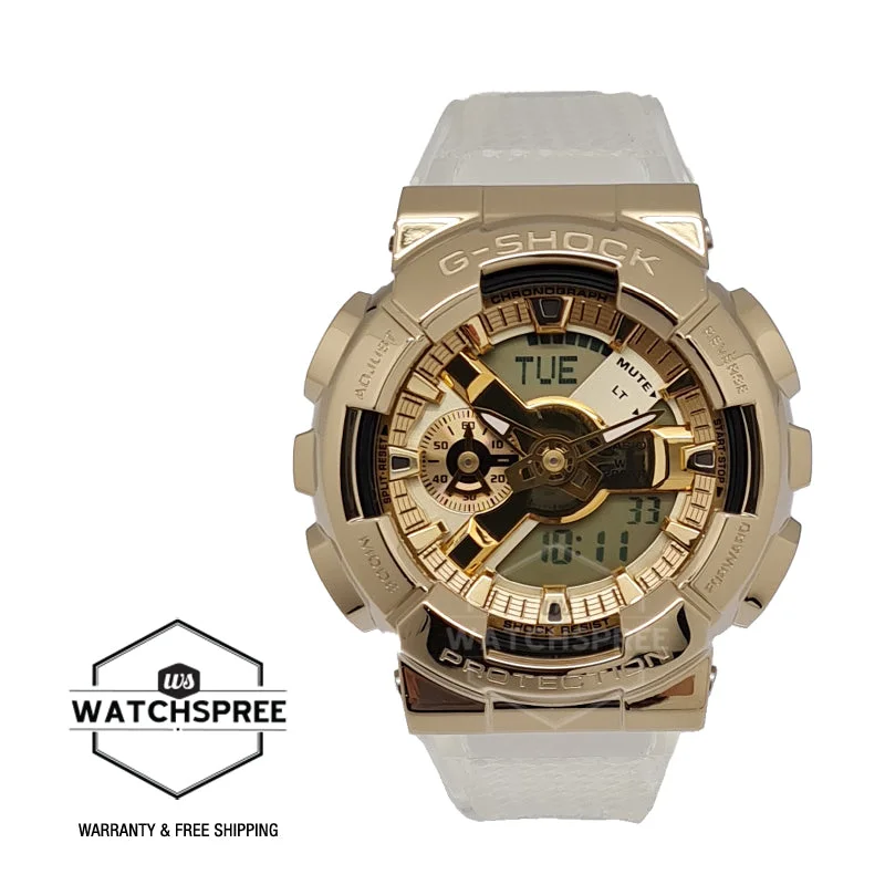 Casio G-Shock Metal Covered GM-110 Lineup Clear Semi-Transparent Resin Band Watch GM110SG-9A GM-110SG-9A