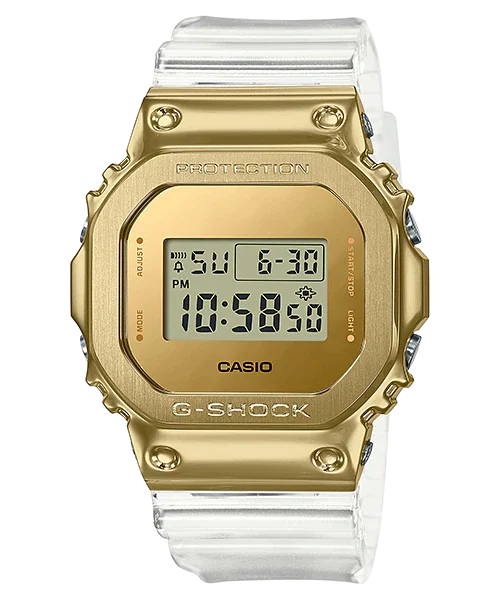 Casio G-Shock Metal Covered GM-5600 Lineup Clear Semi-Transparent Resin Band Watch GM5600SG-9D GM-5600SG-9D GM-5600SG-9