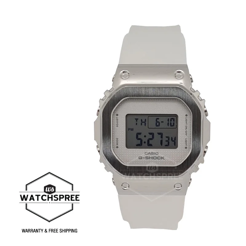 Casio G-Shock for Ladies' GM-S5600 Lineup White Semi-Transparent Resin Band Watch GMS5600SK-7D GM-S5600SK-7D GM-S5600SK-7