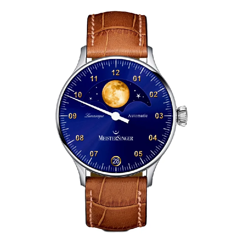 Lunascope Blue Dial Gold Accents