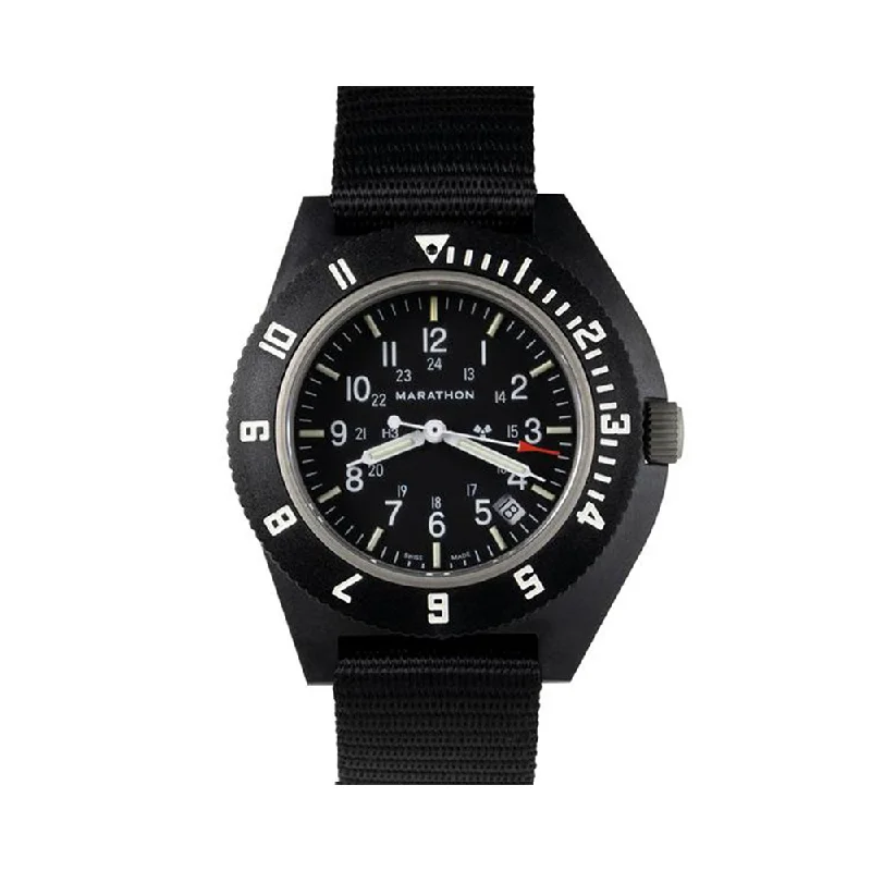 New Sapphire Crystal Pilot's Navigator with Date & Tritium - Black - 41mm