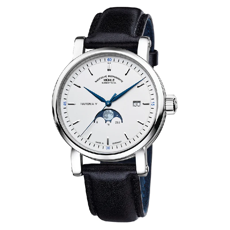 Teutonia IV Moonphase Leather Strap