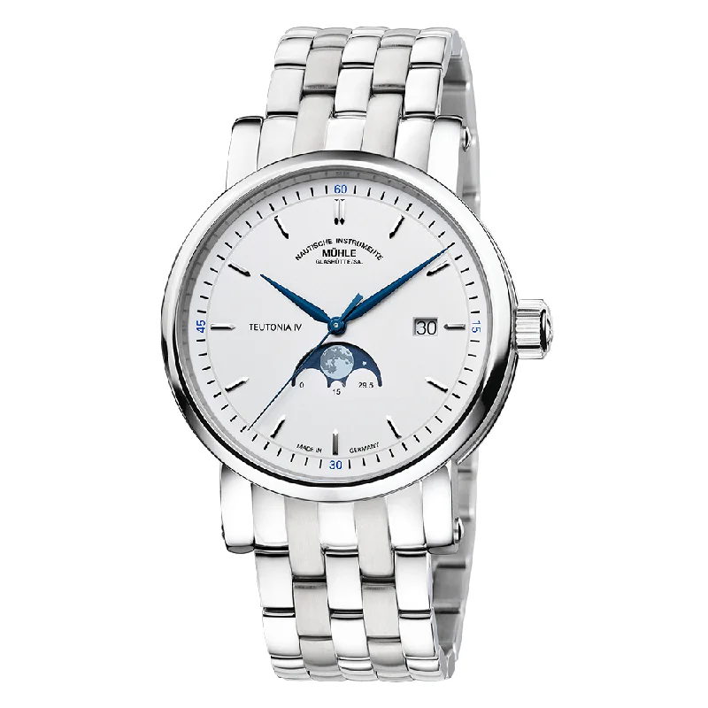 Teutonia IV Moonphase Stainless Steel Bracelet